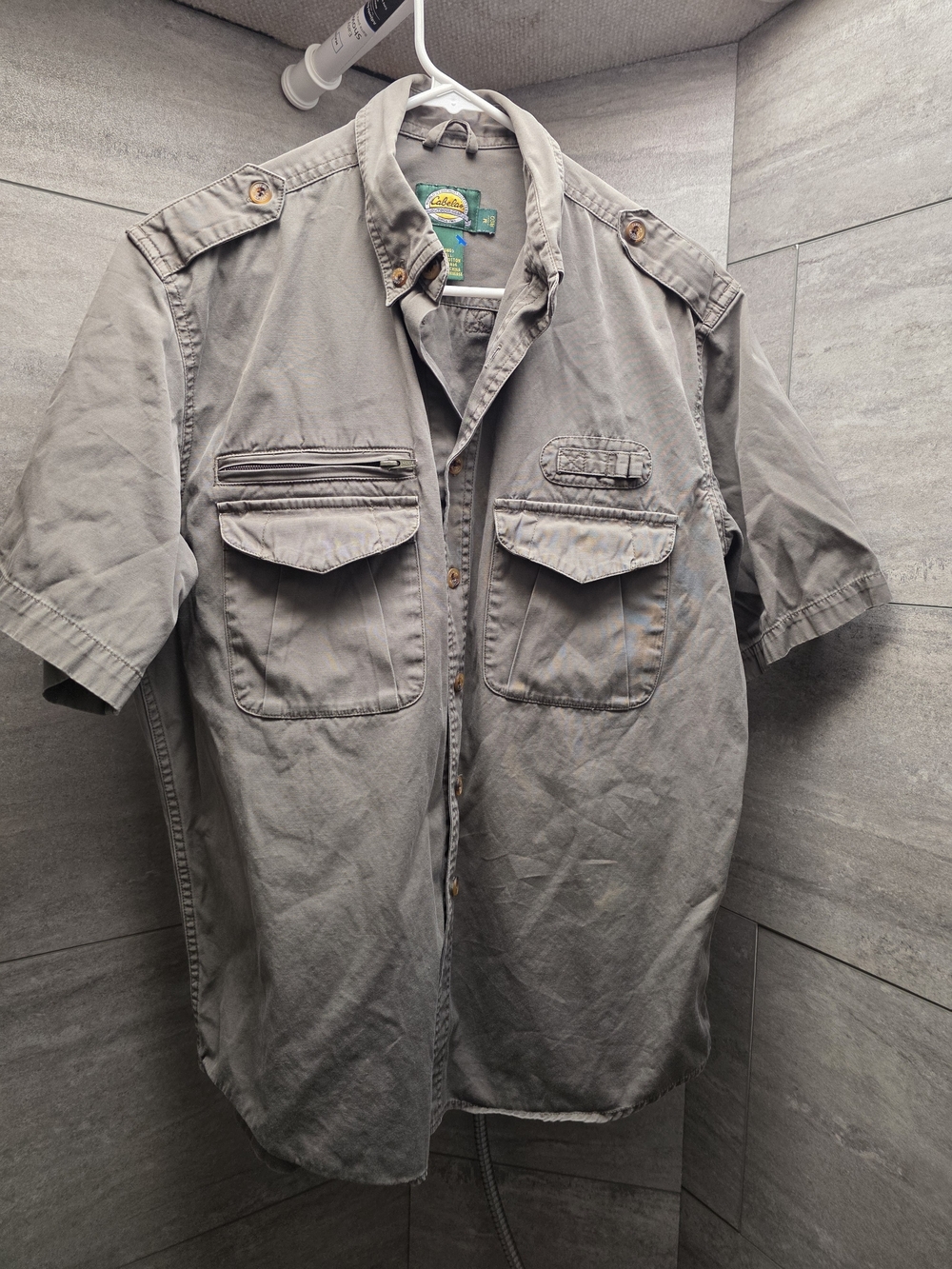 Cabela's Men's Olive Green Cotton Shirt